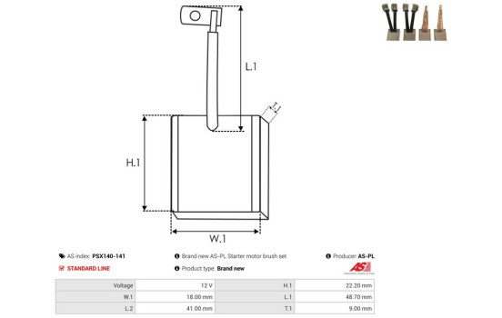 Escobilla de carbón, motor de arranque, Imagen 2