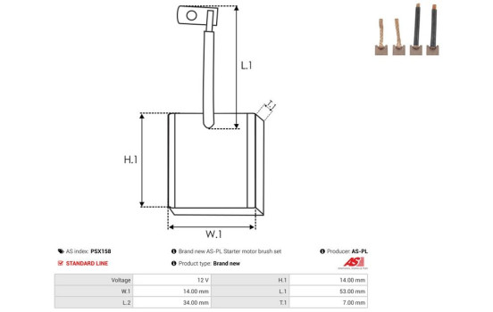 Escobilla de carbón, motor de arranque, Imagen 2