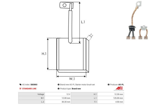 Escobilla de carbón, motor de arranque, Imagen 2