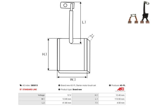 Escobilla de carbón, motor de arranque, Imagen 2