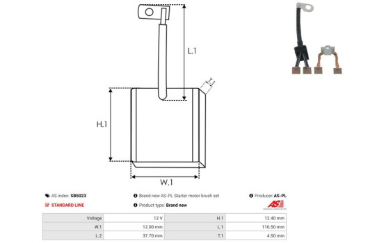 Escobilla de carbón, motor de arranque, Imagen 2