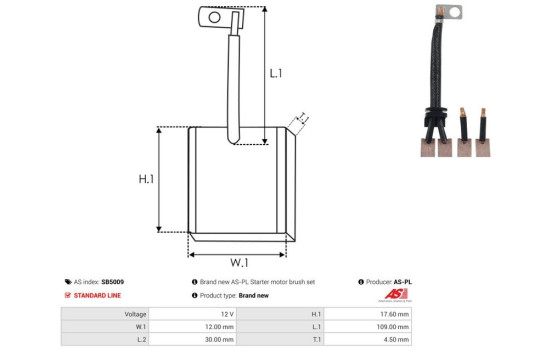 Escobilla de carbón, motor de arranque, Imagen 2