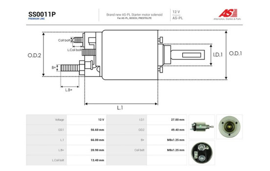 Interruptor de solenoide, motor de arranque, Imagen 4
