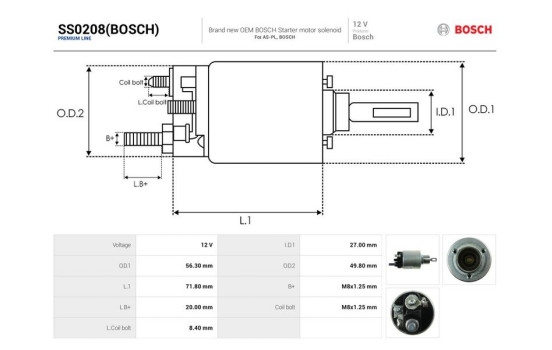 Interruptor de solenoide, motor de arranque, Imagen 4
