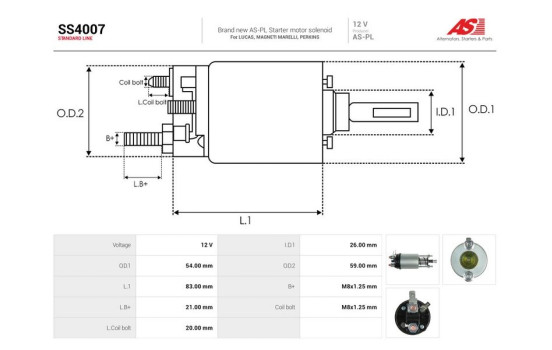 Interruptor de solenoide, motor de arranque, Imagen 4