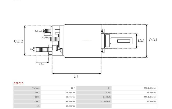 Interruptor de solenoide, motor de arranque, Imagen 4