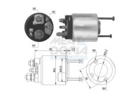 Interruptor de solenoide, motor de arranque