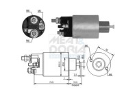 Interruptor de solenoide, motor de arranque