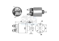 Interruptor de solenoide, motor de arranque