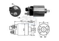 Interruptor de solenoide, motor de arranque