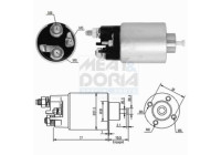 Interruptor de solenoide, motor de arranque