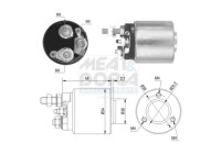Interruptor de solenoide, motor de arranque