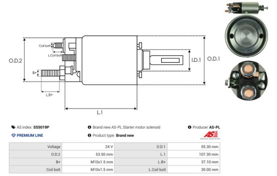 Interruptor de solenoide, motor de arranque, Imagen 4