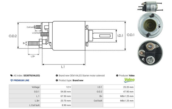 Interruptor de solenoide, motor de arranque, Imagen 4