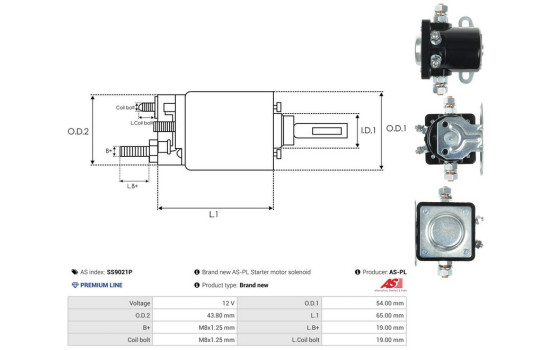 Interruptor de solenoide, motor de arranque, Imagen 4