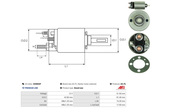 Interruptor de solenoide, motor de arranque, Imagen 5