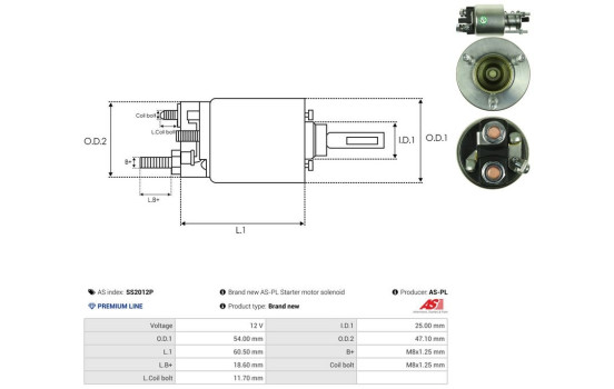 Interruptor de solenoide, motor de arranque, Imagen 4
