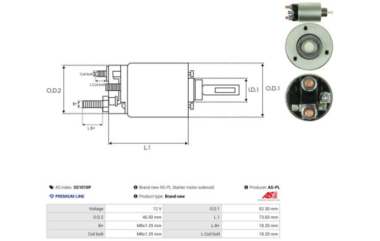 Interruptor de solenoide, motor de arranque, Imagen 4