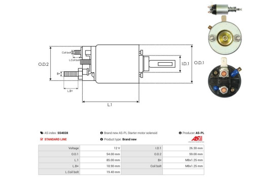 Interruptor de solenoide, motor de arranque, Imagen 4