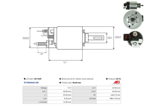 Interruptor de solenoide, motor de arranque, Imagen 4