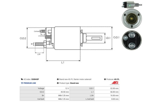 Interruptor de solenoide, motor de arranque, Imagen 4