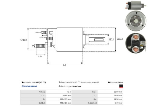 Interruptor de solenoide, motor de arranque, Imagen 4