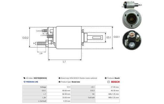 Interruptor de solenoide, motor de arranque, Imagen 4