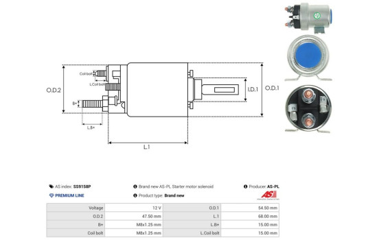 Interruptor de solenoide, motor de arranque, Imagen 4
