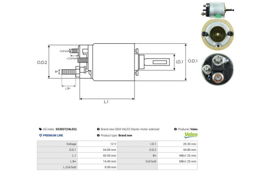 Interruptor de solenoide, motor de arranque, Imagen 4