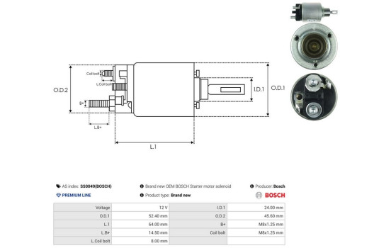 Interruptor de solenoide, motor de arranque, Imagen 4