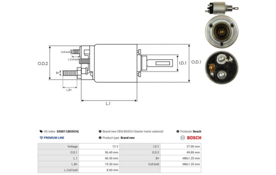 Interruptor de solenoide, motor de arranque, Imagen 4