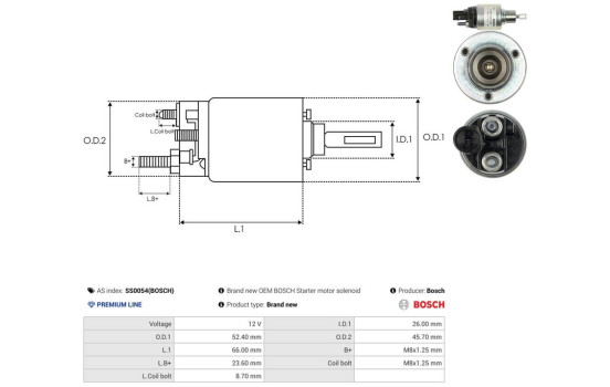 Interruptor de solenoide, motor de arranque, Imagen 4