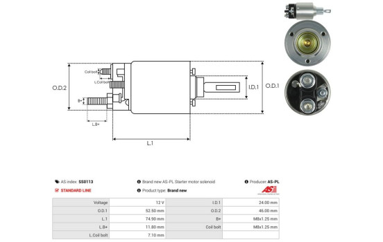 Interruptor de solenoide, motor de arranque, Imagen 4