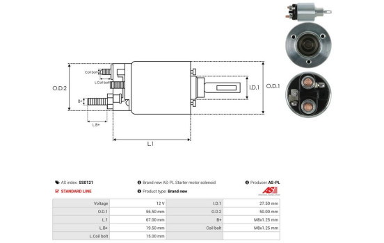 Interruptor de solenoide, motor de arranque, Imagen 4