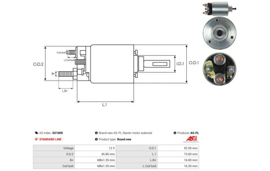 Interruptor de solenoide, motor de arranque, Imagen 4