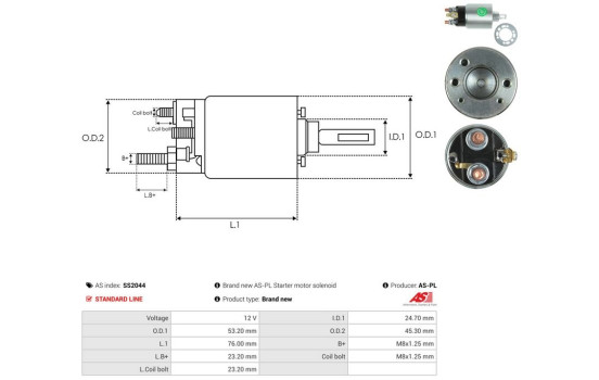 Interruptor de solenoide, motor de arranque, Imagen 4