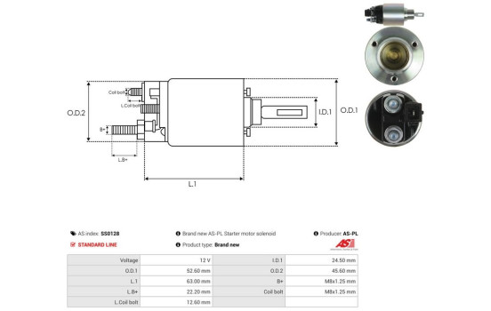 Interruptor de solenoide, motor de arranque, Imagen 4