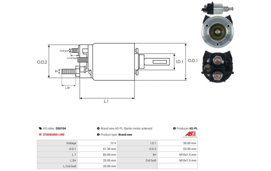 Interruptor de solenoide, motor de arranque, Imagen 4