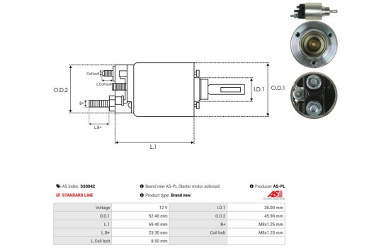 Interruptor de solenoide, motor de arranque, Imagen 4