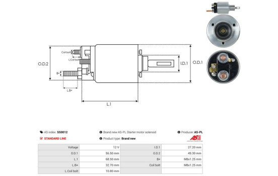 Interruptor de solenoide, motor de arranque, Imagen 4