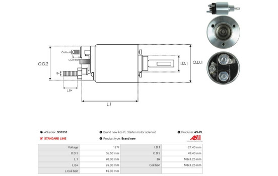 Interruptor de solenoide, motor de arranque, Imagen 4