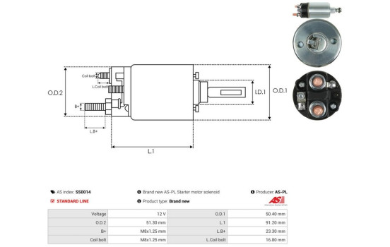 Interruptor de solenoide, motor de arranque, Imagen 4