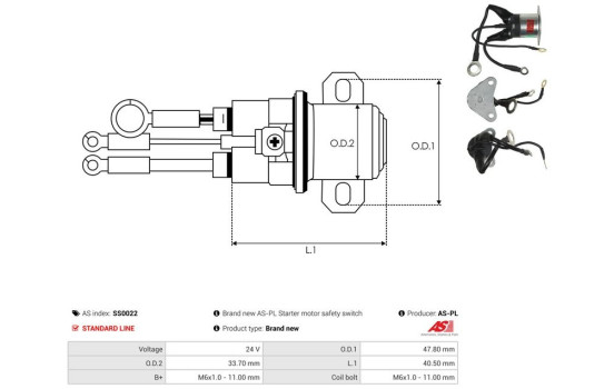 Interruptor de solenoide, motor de arranque, Imagen 4