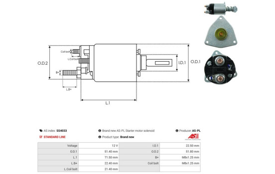 Interruptor de solenoide, motor de arranque, Imagen 4