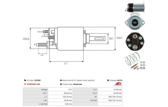 Interruptor de solenoide, motor de arranque, Imagen 5