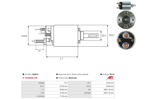 Interruptor de solenoide, motor de arranque, Imagen 4