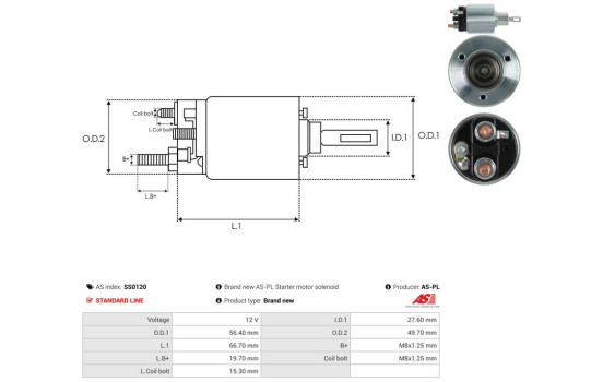 Interruptor de solenoide, motor de arranque, Imagen 4