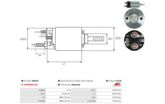 Interruptor de solenoide, motor de arranque, Imagen 4