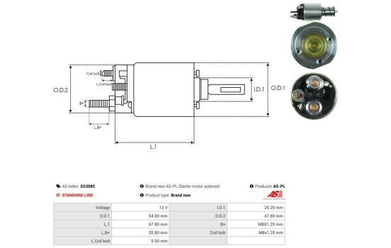 Interruptor de solenoide, motor de arranque, Imagen 4