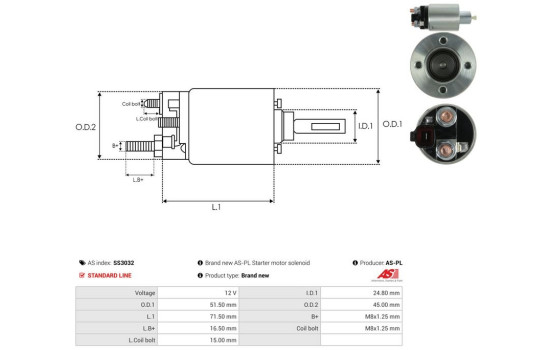 Interruptor de solenoide, motor de arranque, Imagen 4
